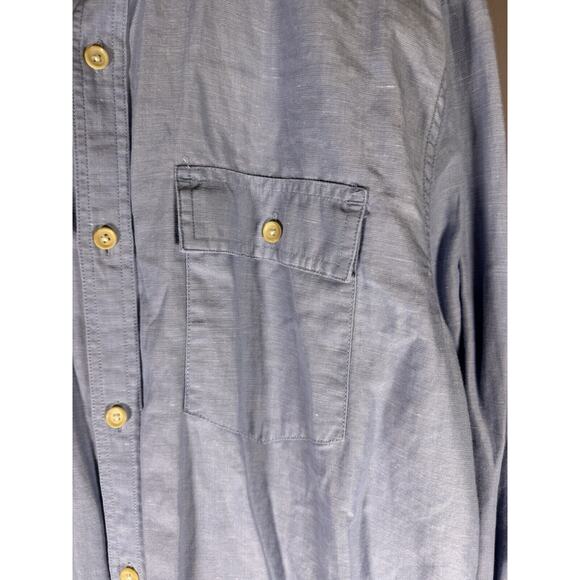 Men’s Banana Republic Denim Button Up Shirt Medium - Picture 2 of 6